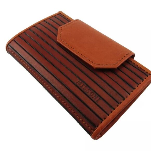 Missoni Key Case Logo Leather Authentic USED - Picture 7 of 15